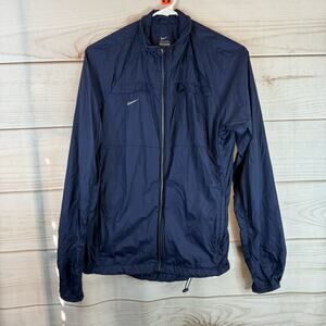 Nike Blue Weatherproof Full Zip Jacket Size Medium